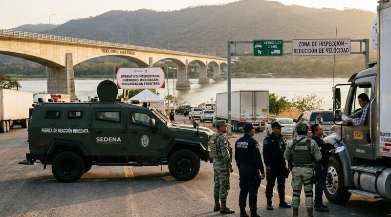 GUERRERO Y MICHOACÁN REFUERZAN SEGURIDAD EN FRONTERA