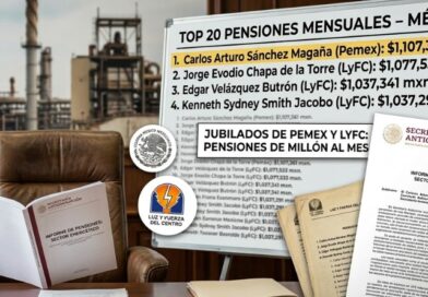 TIENEN JUBILADOS DE PEMEX Y LYFC PENSIONES DE MILLÓN AL MES