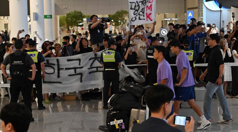 COREA DEL SUR RECIBE ABUCHEOS Y PROTESTAS TRAS SU ELIMINACIÓN