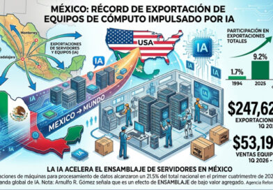 LA IA IMPULSA LA EXPORTACIÓN DE EQUIPOS DE CÓMPUTO