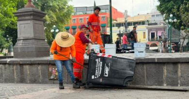 REFUERZA GOBIERNO DE PEPE CHEDRAUI LABORES DE LIMPIEZA EN LA CAPITAL POBLANA
