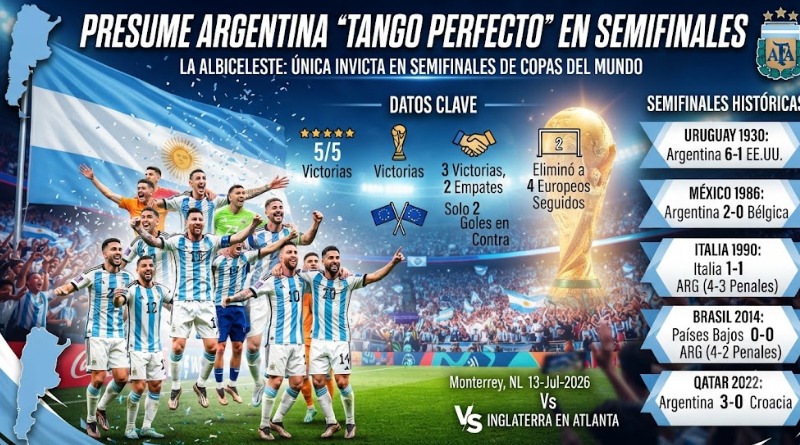 ARGENTINA PRESUME DE ‘TANGO PERFECTO’ EN SEMIFINALES