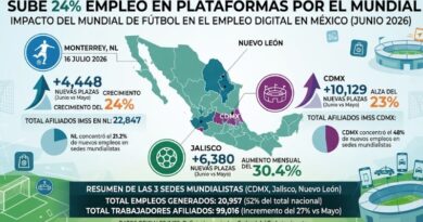 EL EMPLEO EN PLATAFORMAS SUBE 24% POR EL MUNDIAL