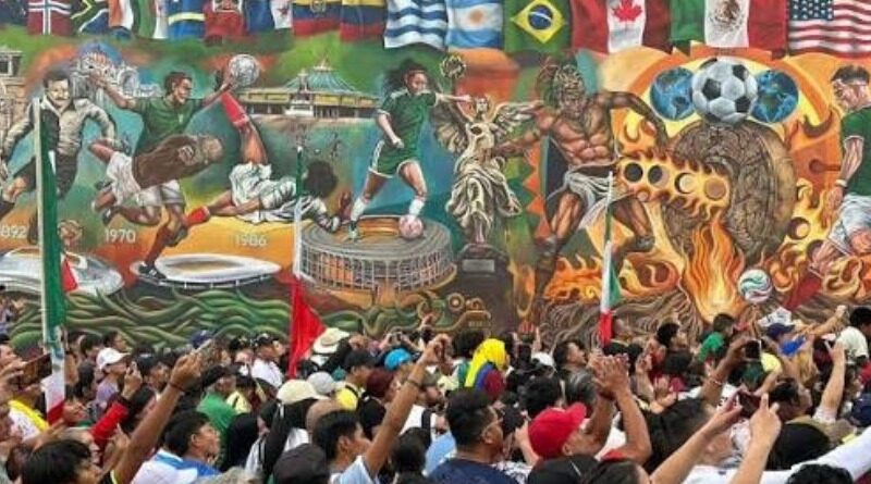 LA PASIÓN MUNDIALISTA QUEDA PLASMADA EN PINTURA