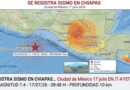 SISMO REGISTRADO EN CHIAPAS
