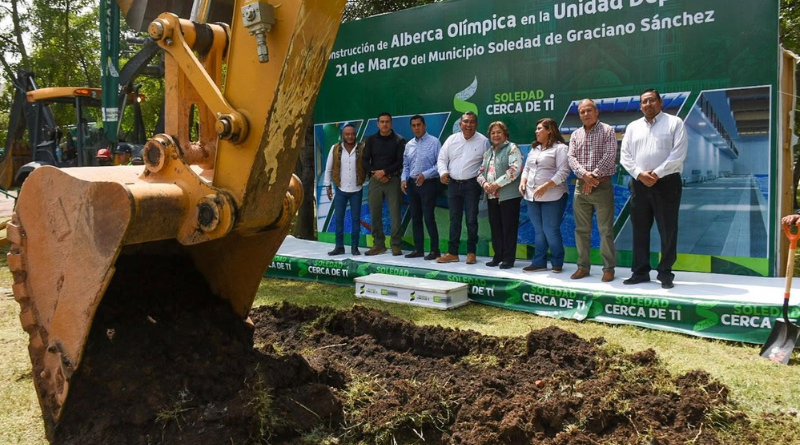 SOLEDAD: LA ALBERCA OLÍMPICA YA ALCANZA UN 45% DE AVANCE