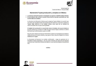 TOYOTA APUESTA POR TEXAS Y REDUCE PRODUCCIÓN EN BC