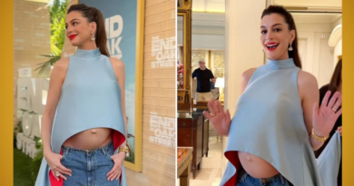 ANNE HATHAWAY SALE EN DEFENSA DE SU EMBARAZO