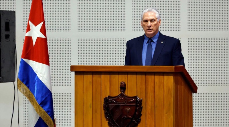 DÍAZ ASEGURA QUE CUBA SALDRÁ VICTORIOSA DEL BLOQUEO DE EU