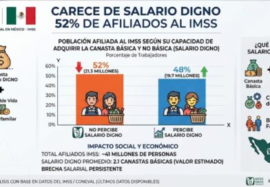 EL 52% DE AFILIADOS A IMSS CARECE DE SALARIO DIGNO