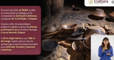 INAH DESCUBRE LA ‘CUEVA DEL MUNDO ZOQUE’ EN CHIAPAS