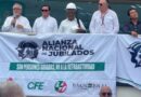 JUBILADOS DE CFE, PEMEX Y AYD PROTESTAN POR PENSIONES