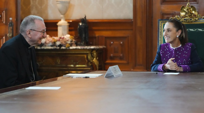 SHEINBAUM INSISTIRÁ EN INVITAR AL PAPA LEÓN A MÉXICO