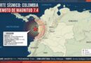TERREMOTO DE MAGNITUD 7,4 REGISTRADO EN COLOMBIA