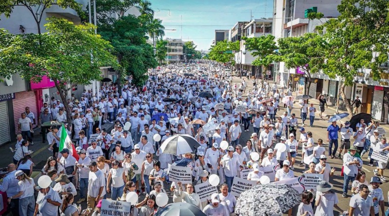 DOS AÑOS DE NARCOGUERRA EN SINALOA GENERAN MARCHAS DE HARTAZGO