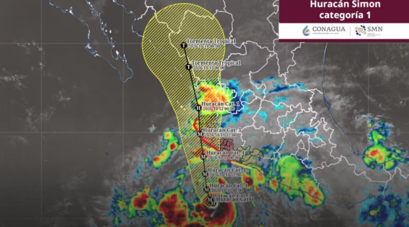 ALERTA MÁXIMA EN CUATRO ESTADOS POR SIMÓN