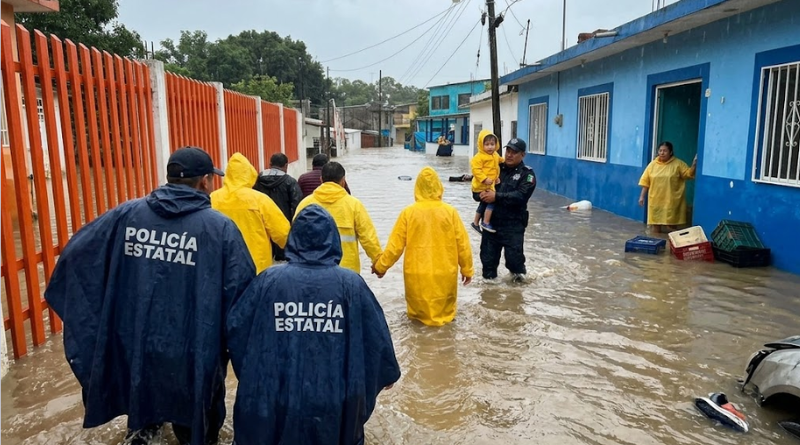 DESALOJA MARINA ZONAS INUNDADAS DE VERACRUZ