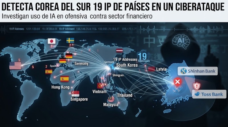 IDENTIFICA COREA DEL SUR DIRECCIONES IP DE CIBERATAQUE