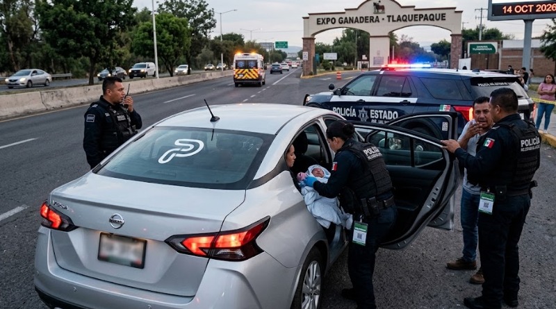 NACE BEBÉ EN TAXI DE PLATAFORMA