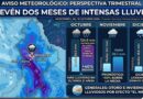 PREVÉN DOS MESES DE INTENSAS LLUVIAS